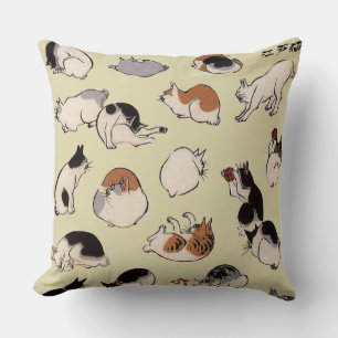 Almofada Gatos Japoneses (em negrito a cores)