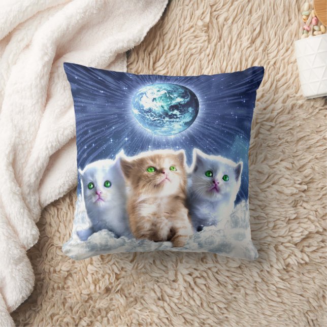 Almofada Gatos na nuvem (Cobertor)
