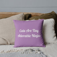 Gatos São Lavandas Personalizadas Adoráveis Ninjas