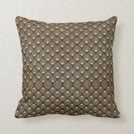 Almofada Gatsby Art Deco Fan Patterno Luxe