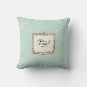 Almofada Gatsby Art Deco Nouveau Lace Faux Dourada Tulip
