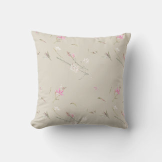Almofada Gaura Aguamarilha Suave Floral