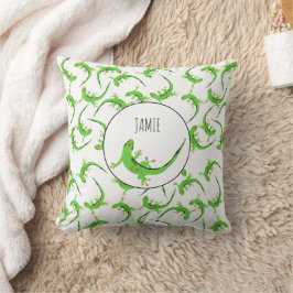 Almofada Gecko Lizard Reptile Pattern