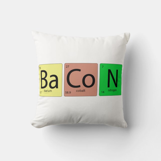 Almofada Geek Bacon (Frente)