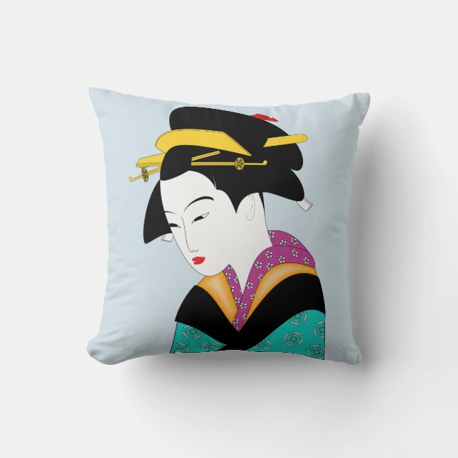 ALMOFADA GEISHA GIRL TRAVESSEIROS DECORATIVOS (Frente)