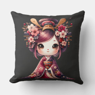 Almofada Geisha Japonês Bonito
