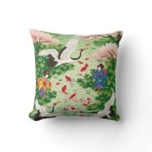 GEISHAS, PÁSSAROS E ÁRVORES DE FLORES DE CEREJEIRA