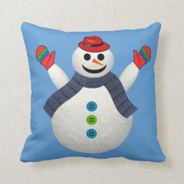 ALMOFADA GELADO O TRAVESSEIRO DO NATAL DO BONECO DE NEVE