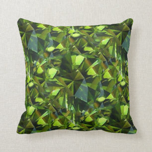 ALMOFADA GEMA VERDE DO PERIDOT BIRTHSTONE DE AGOSTO