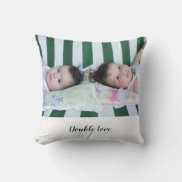 Almofada Gêmeos com Amor Duplo, Corações Padrão