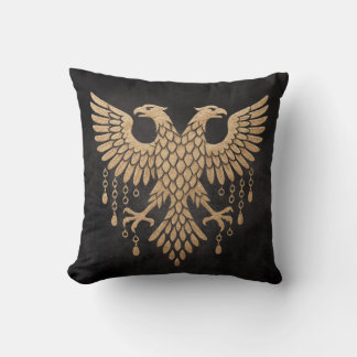 Almofada Gêmeos Dourados Corvo Mitologia Nórdica Preto