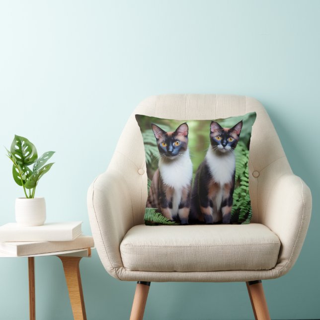 Almofada Gêmeos Gatos Siameses, Cushion (Cadeira)