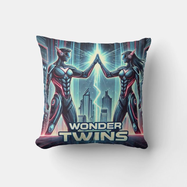 Almofada gêmeos neon-maravilhosos - Sinergia desencadeada (Frente)