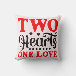 Almofada Gêmeos Valentines - Duas Corações Um Amor Travesse