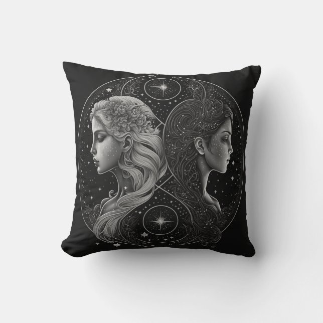 Almofada Gemini Zodiac Astrologic (Frente)