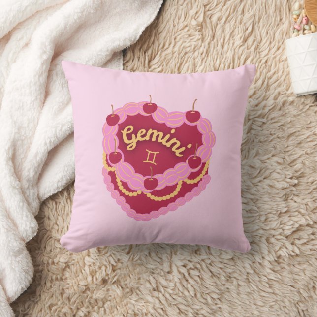 Almofada Gemini Zodiac Pastel Heart Cake (Cobertor)