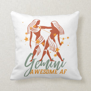 Almofada Gemini Zodiac Star Astrologia Incrível AF