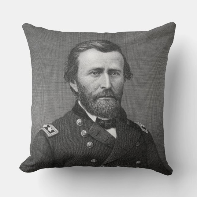 Almofada General Ulysses Simpson Grant, gravado após uma (Frente)