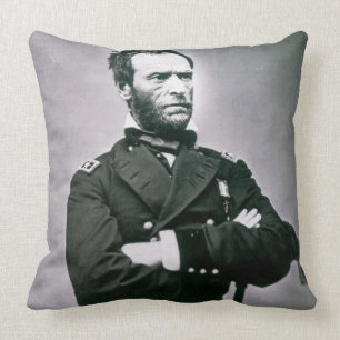 Almofada General William T. Sherman (1820-91) (foto de b/w)