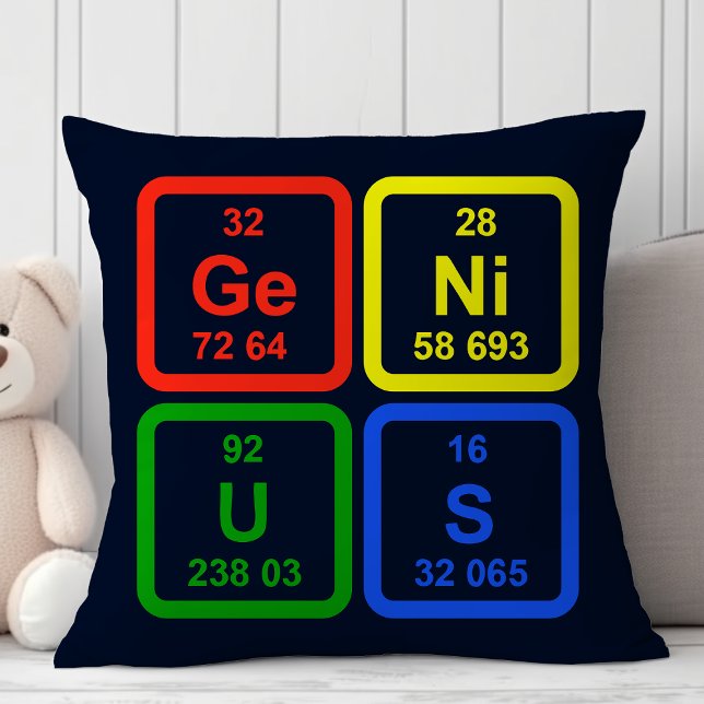 Almofada Genius Tabela Periódica De Elementos Decoração Ciê (Criador carregado)