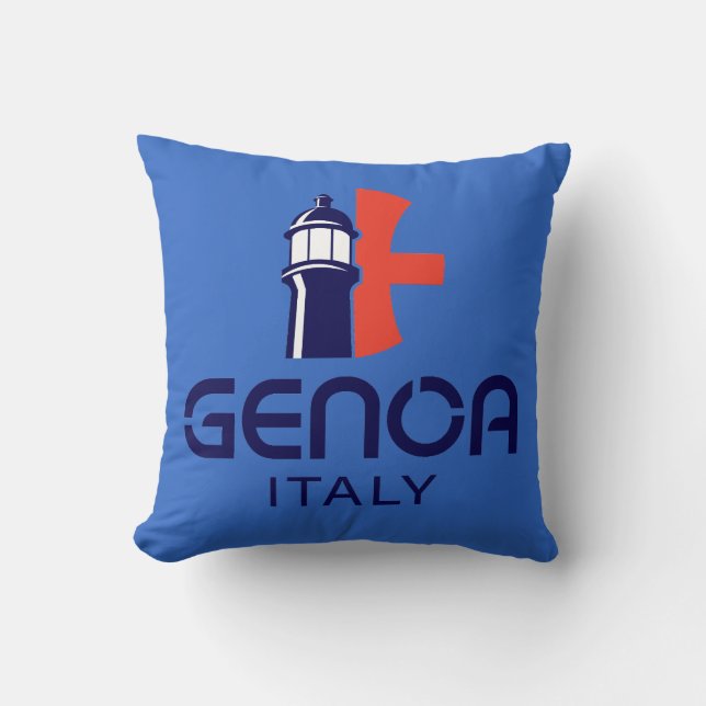 Almofada Gênova Itália Europa (Frente)