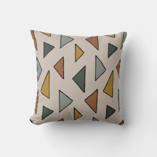 Almofada Geo Triangs Travesseiro decorativo Quente Terrestr