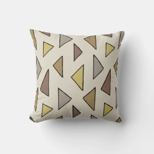 Almofada Geo triângulos Travesseiro decorativo neutro quent