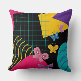 Almofada Geometria da borboleta Gráfico estético