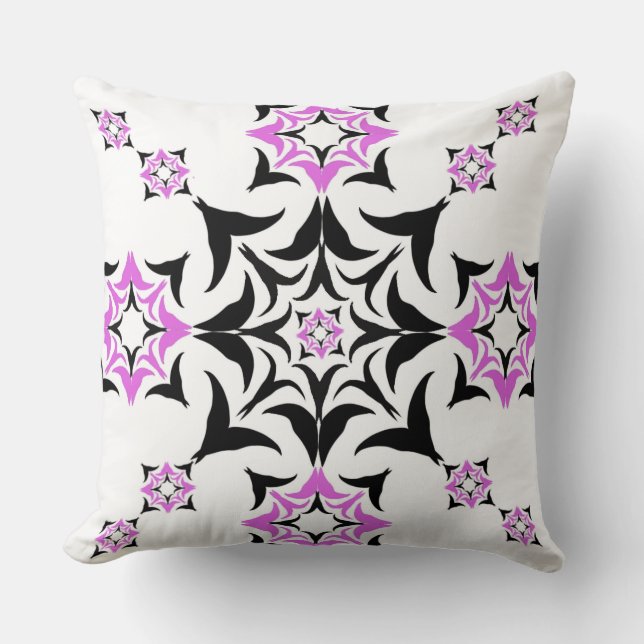 Almofada "Geometria Floral de Starburst" (Frente)