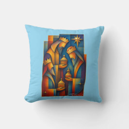 Almofada Geometric Magi - Three Wise Men Christmas Star Art