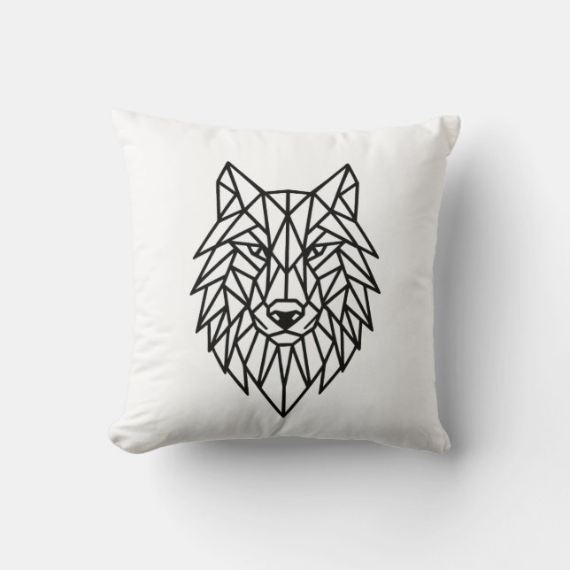 Almofada Geometric Wolf Pillow (Frente)