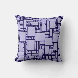 Almofada Geométrica Abstrata Roxa Lavanda Moderna