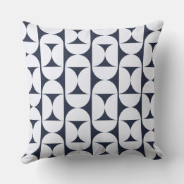 Almofada Geométrica Moderna Navy