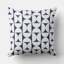 Almofada Geométrica Moderna Navy