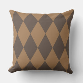 Almofada Geométrico Dourado e Beige Diamond Harlequin Moder