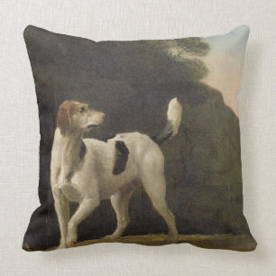 Almofada George Stubbs um Foxhound, c.1760 (óleo no pape
