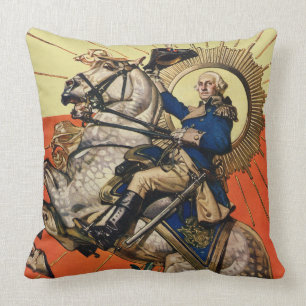 Almofada George Washington a cavalo