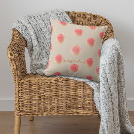 Almofada Georgia Peach Pattern Throw Pillow – Southern Home