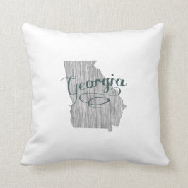 Almofada Georgia Shapped Typography Vintage Calligraphy