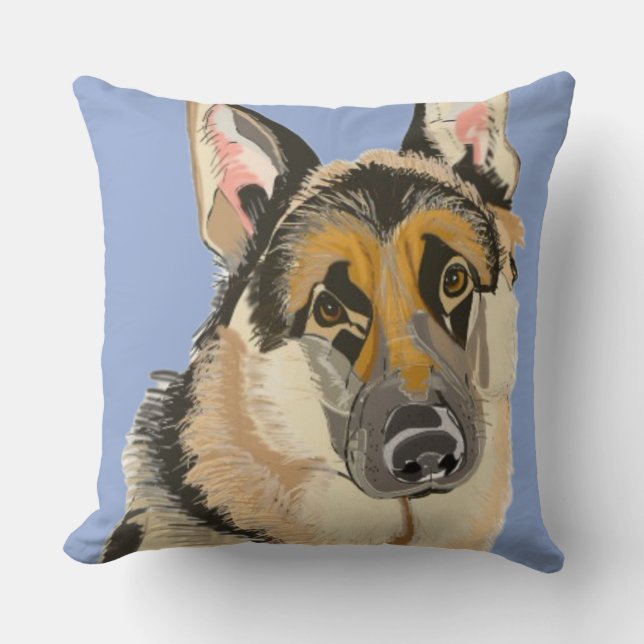 Almofada German shepherd (Frente)