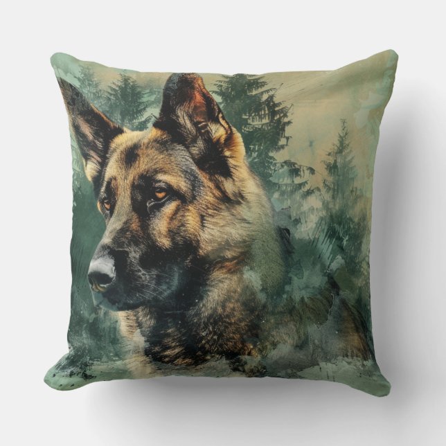 Almofada German shepherd (Frente)