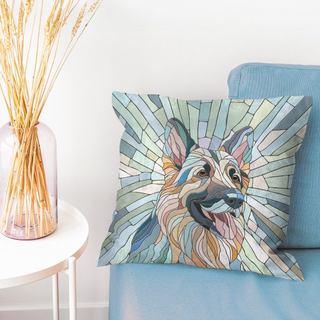 Almofada German shepherd - Arte Mosaica (Criador carregado)