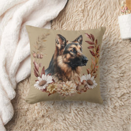 Almofada German shepherd Cão Outono