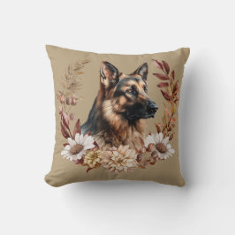 Almofada German shepherd Cão Outono