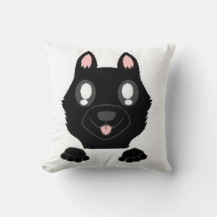 Almofada german shepherd de pico preto