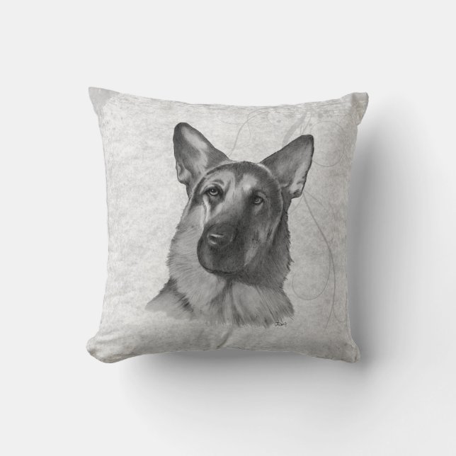 Almofada German shepherd dois (Frente)