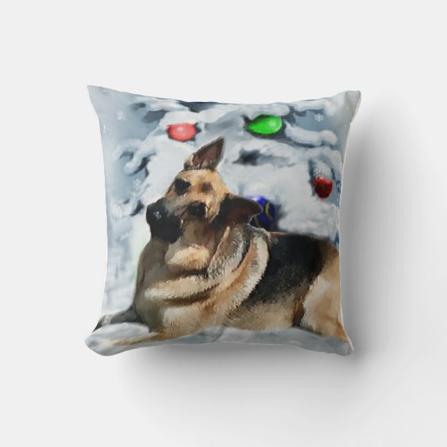 Almofada German shepherd Natal (Frente)
