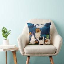 Ghost Trick ou Treatores Travesseiro decorativo