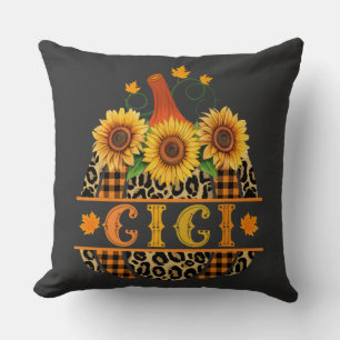 Almofada Gi Pumpkin Leopard Imprimir Xadrez de Búfalo de Gi