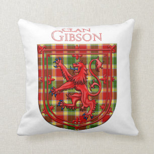 Almofada Gibson Tartan Scottish Xadrez Lion Rampant